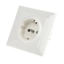 Siemens 16A White Flush Mount Screwless Outlet Socket Thermoplastic DELTA Range 5UB1580
