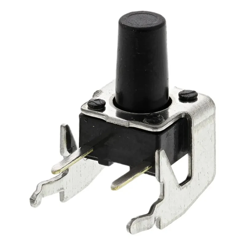 Alps Alpine Black Tactile Switch Stem 8.35 mm SPST 50mA 12 V dc Through Hole SKHHLQA010
