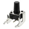 Alps Alpine Black Tactile Switch Stem 8.35 mm SPST 50mA 12 V dc Through Hole SKHHLQA010