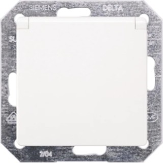 Siemens 16A White 1 Gang Plug Socket DELTA Indoor Flush Mount Type F 5UB1915