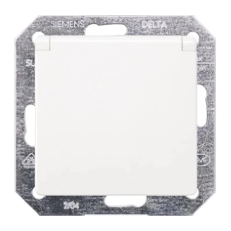 Siemens 16A White 1 Gang Plug Socket DELTA Indoor Flush Mount Type F 5UB1915