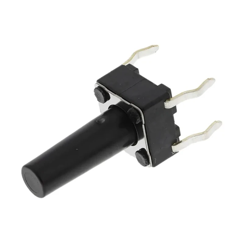 Alps Alpine Black Tactile Switch Stem, 13 mm, SPST 50mA 12 V dc, Through Hole SKHHDTA010