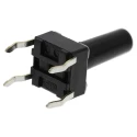 Alps Alpine Black Tactile Switch Stem, 13 mm, SPST 50mA 12 V dc, Through Hole SKHHDTA010