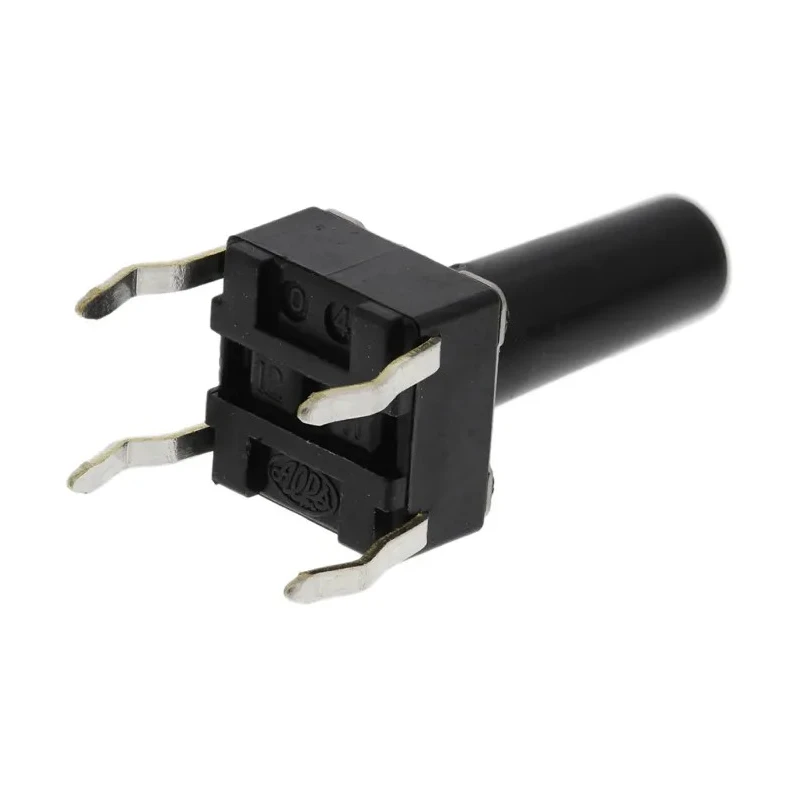 Alps Alpine Black Tactile Switch Stem, 13 mm, SPST 50mA 12 V dc, Through Hole SKHHDTA010