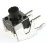 Alps Alpine Black Tactile Switch Stem 5.85 mm, SPST 50mA 12 V dc, Through Hole SKHHLUA010