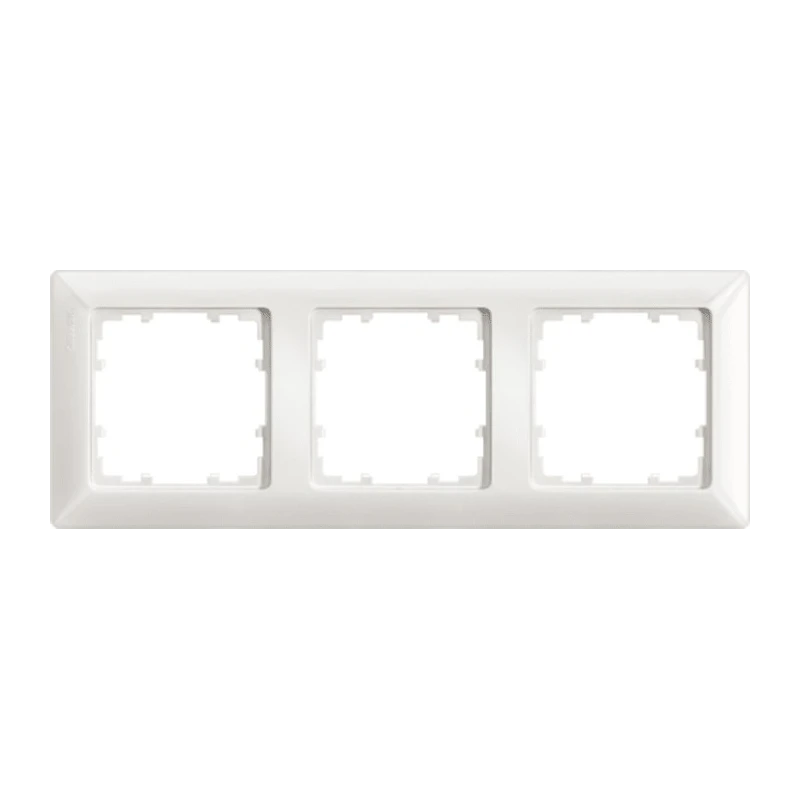 Siemens White Thermoplastic 3 Gang Frame DELTA Line Series 222mm x 80mm 5TG2553-0
