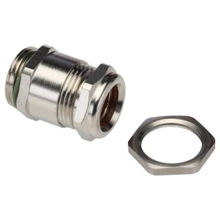 Lapp 52 Series 5 Cable Gland Kit M20 Thread, IP68, Nickel-Plated Brass, Max Cable Diameter 10.8mm 52105480 & 52032625
