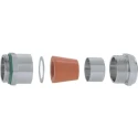 Lapp 52 Series 5 Cable Gland Kit M20 Thread, IP68, Nickel-Plated Brass, Max Cable Diameter 10.8mm 52105480 & 52032625
