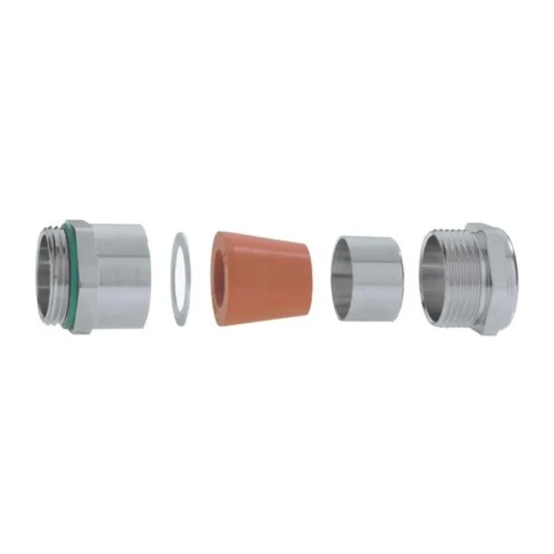 Lapp 52 Series 5 Cable Gland Kit M20 Thread, IP68, Nickel-Plated Brass, Max Cable Diameter 10.8mm 52105480 & 52032625