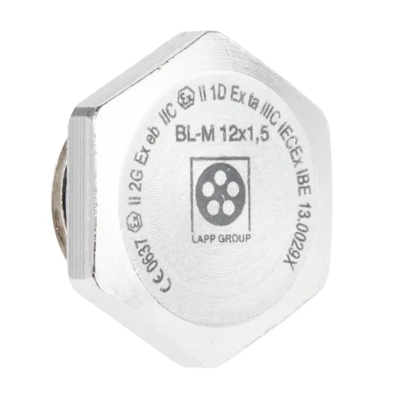 Lapp Cable Gland Blanking Plug Nickel Plated Brass M25 Thread 17.8 mm Diameter 52103103