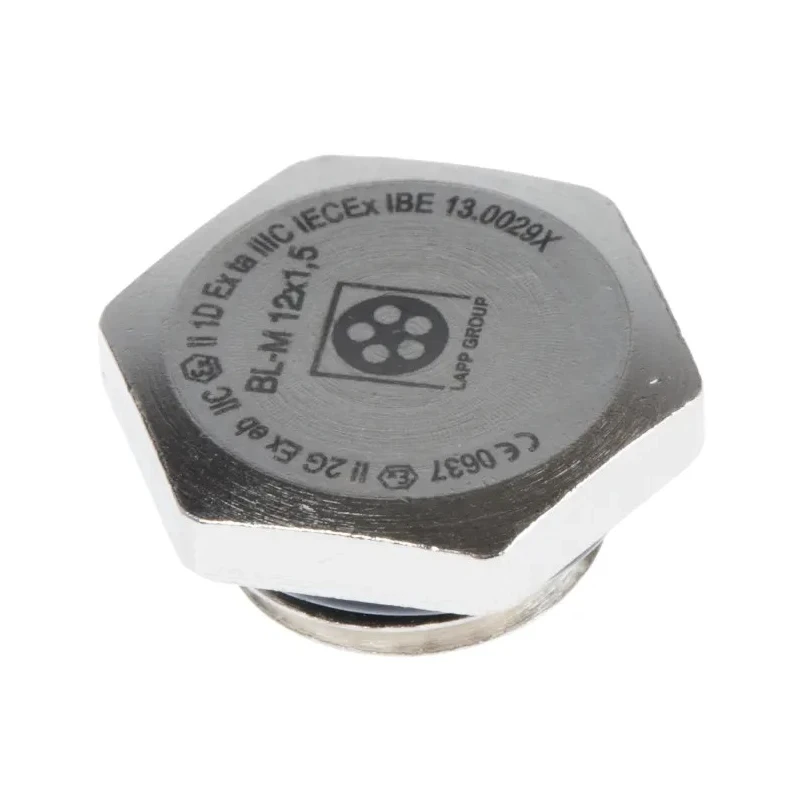 Lapp Cable Gland Blanking Plug Nickel Plated Brass M25 Thread 17.8 mm Diameter 52103103