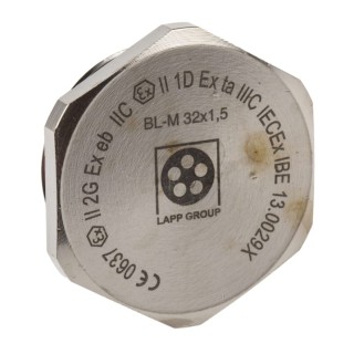 Lapp Cable Gland Reducer PG9 to PG7 Thread Nickel Plated Brass with Nitrile Rubber (NBR) 39.6 mm Diameter Threaded 52103143