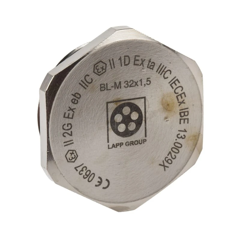 Lapp Cable Gland Reducer PG9 to PG7 Thread Nickel Plated Brass with Nitrile Rubber (NBR) 39.6 mm Diameter Threaded 52103143