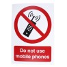 RS PRO Polypropylene Rigid Plastic Do Not Use Mobile Phones Prohibition Sign 210mm x 148mm 763-1737