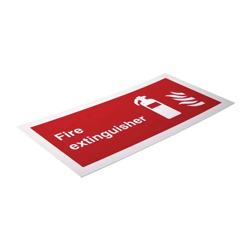 RS PRO Plastic Fire Safety Sign With English Text Fire Extinguisher 763-1973
