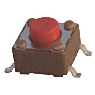 APEM Red Tactile Switch Stem 5 mm, SPST, 50mA, 12 V dc, Surface Mount DTSM62RV