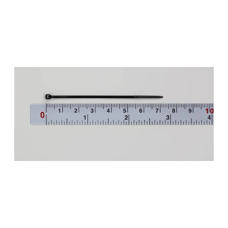 RS PRO Cable Tie Sub Miniature 71 mm Length x 1.6 mm Width Black Polyamide 66 664-2887
