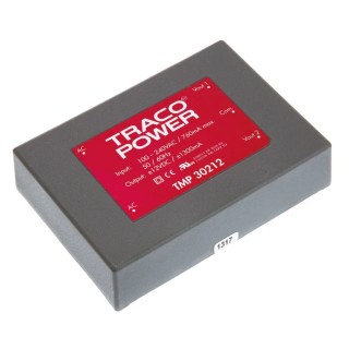 TRACOPOWER Switching Power Supply Dual Output 12V DC 30W 264V AC TMP 30212