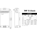 TRACOPOWER Switching Power Supply 3 Output 15V DC 15W Chassis Mount TMP 15515C