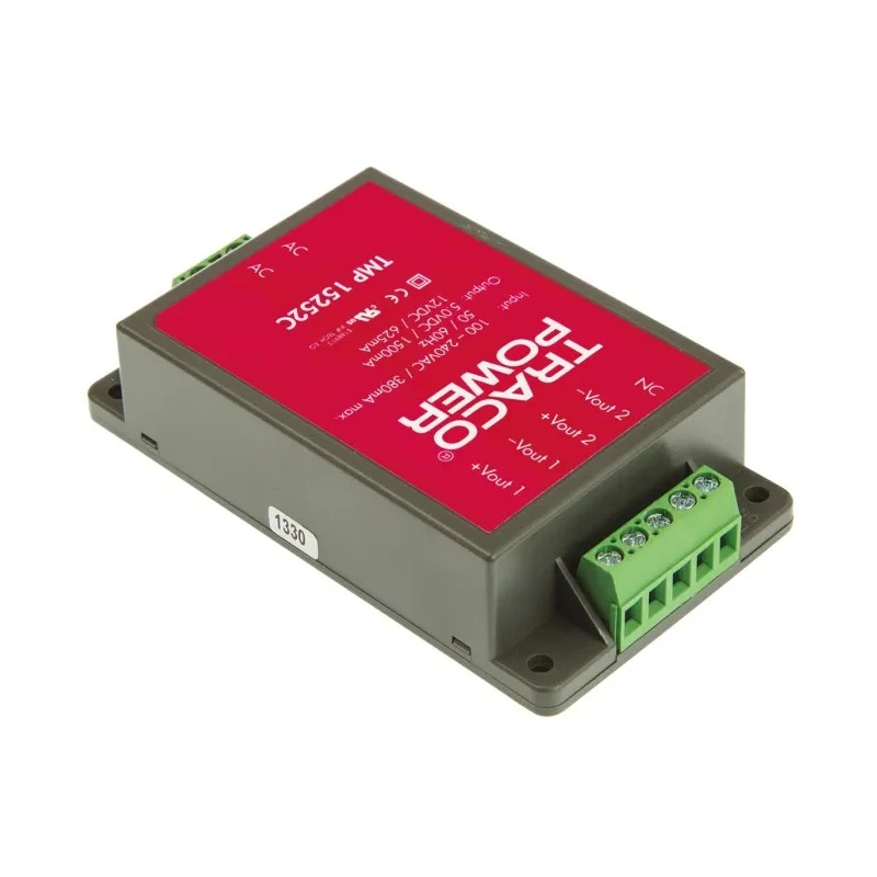 TRACOPOWER Dual Output 15W Switching Power Supply 2 Output 12V dc 264V ac TMP 15252C