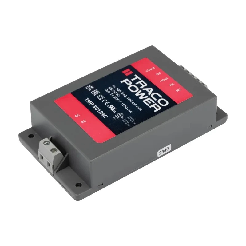 TRACOPOWER Switching Power Supply 24V DC 30W 264V AC TMP 30124C