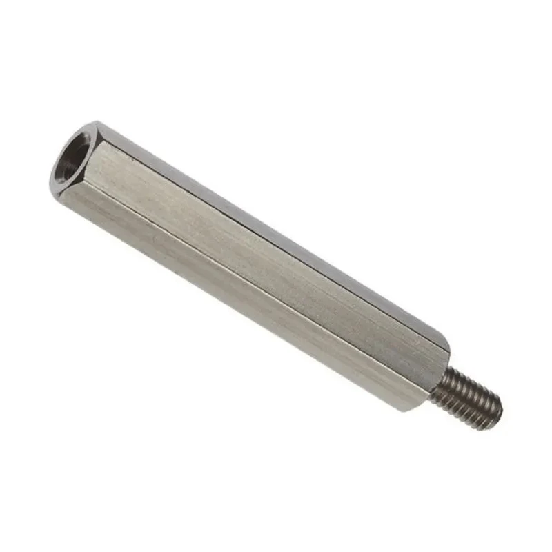 HIROSUGI Stainless Steel Hex Standoff M3 Thread Size, 50 mm Length, 6 mm Stud, 5.5 mm Hex Flat BSU-350
