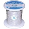 Sunhayato JUNFLON Series White 0.05 mm² 30 AWG Single Core Hook Up Wire, 100 m Length, Ethylene AWG30-100-W