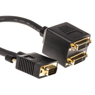 RS PRO Video Female DVI-I Straight VGA AV Adapter 768-4166