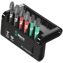 Wera Hex Impact Screwdriver Bit Set, 6 Pieces, Diamond Tipped, 50mm Length, 1/4 in Drive Size, Model 05057695001