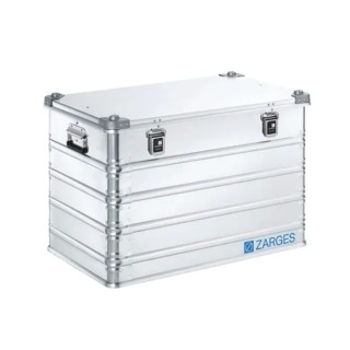 Zarges K 470 Metal Waterproof Watertight Transit Case, Aluminium, Silver, IP54, Lockable, 530 mm x 830 mm x 550 mm 40844