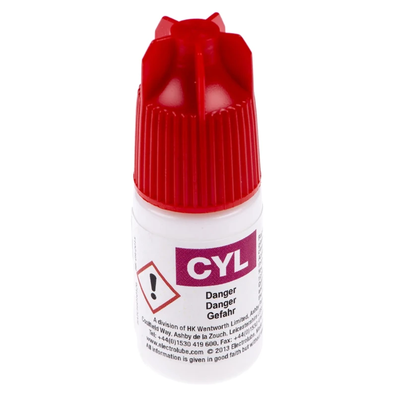 Electrolube Cyanoacrylate Adhesive Transparent Liquid 6 x 5 ml Bottle Cyanolube 665-4824