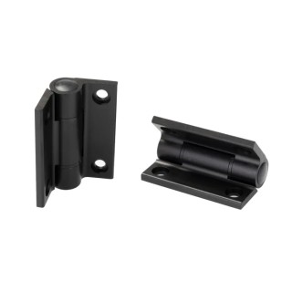 RS PRO Black Anodised Aluminium Butt Hinge Screw Fixing 65 mm x 55 mm x 4.5 mm 770-3002