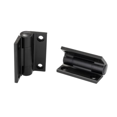 RS PRO Black Anodised Aluminium Butt Hinge Screw Fixing 65 mm x 55 mm x 4.5 mm 770-3002