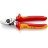 Knipex VDE 1000V Approved Cable Cutter 165mm Tool Steel Jaw Multi Component Grip 95 26 165
