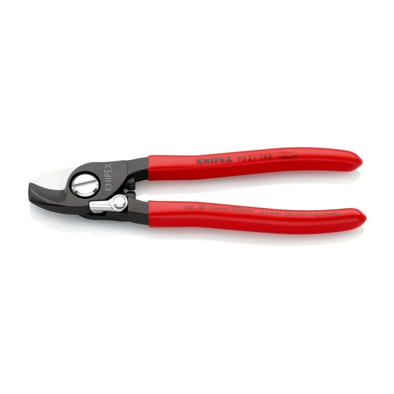 Knipex Flush Cable Cutter 165 mm Maximum Cutting Capacity 15 mm 95 21 165 RS