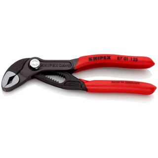 Knipex Cobra® 1-Piece Water Pump Plier, 125mm Overall Length, 27mm Jaw Opening, 13 Positions 87 01 125