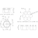 Polymer Optics Modular LED Optics Series Lens Assembly Diffuser Colour Mixer Collimator Concentrator Beam 141/180