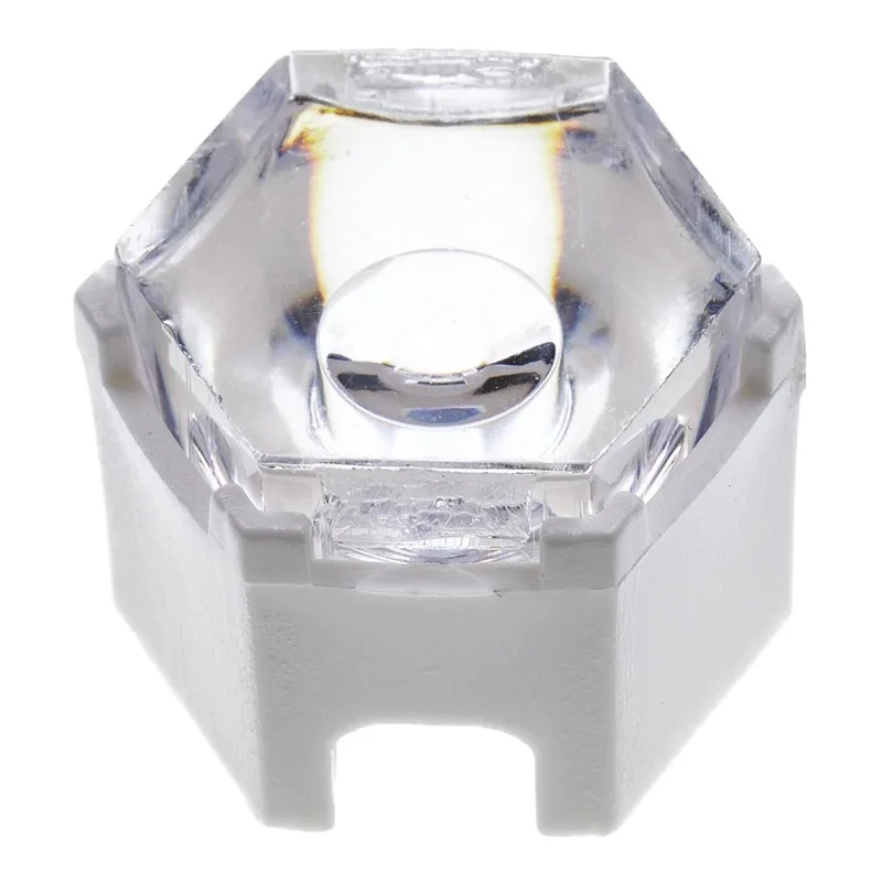 Polymer Optics Modular LED Optics Series Lens Assembly, 6 ° Oval Emission, 6 Legs, Optical Grade Polycarbonate 120/127
