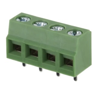 RS PRO PCB Terminal Block 4-Contact, 5.08 mm Pitch, 1 Row, Polyamide Housing, 16A, 300V 790-1076