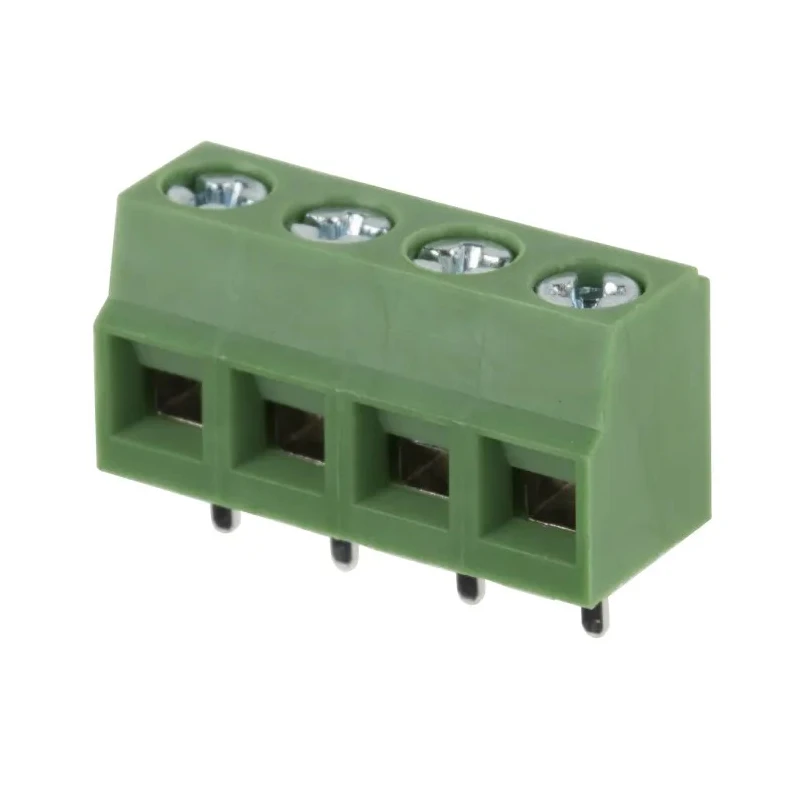 RS PRO PCB Terminal Block 4-Contact, 5.08 mm Pitch, 1 Row, Polyamide Housing, 16A, 300V 790-1076