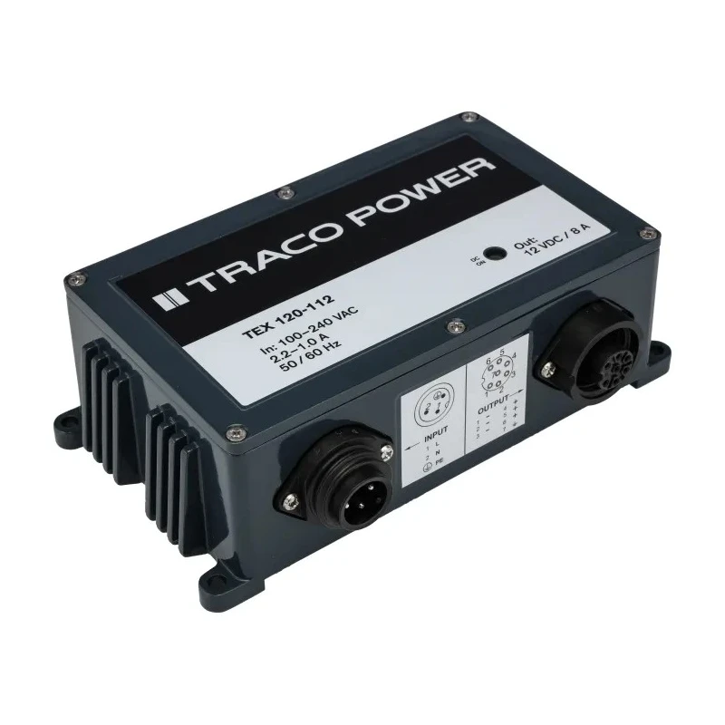 TRACOPOWER Switching Power Supply 12V DC 96W Chassis Mount, 8A Continuous Output TEX 120-112