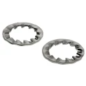RS PRO Stainless Steel Plain Internal Tooth Shakeproof Washer M12, 20.5 mm OD, 13 mm ID, 1.08 mm Thick DIN 6798J 665-7312