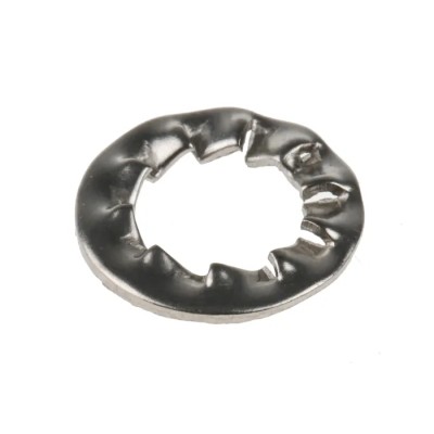 RS PRO Stainless Steel Plain Internal Tooth Shakeproof Washer, M8, DIN 6798J 665-7315