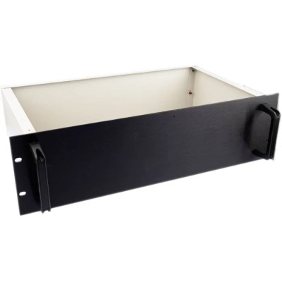 RS PRO 3 U 19 in Rack Mount Case Ventilated Aluminium Steel Chassis 483 mm x 250 mm x 133 mm 665-7683