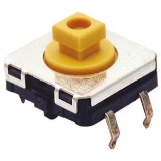 Omron IP67 White Tactile Switch Plunger 3 mm SPST 50mA 24 V dc 