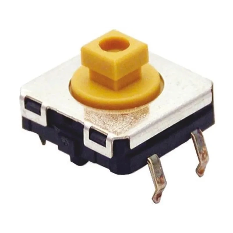 Omron IP67 White Tactile Switch Plunger 3 mm SPST 50mA 24 V dc 