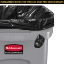 Rubbermaid Commercial Products Slim Jim Blue Polyethylene Waste Bin 87L FG354007BLUE