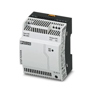 Phoenix Contact STEP POWER Switched Mode DIN Rail Power Supply 1 Phase, 264V AC Input, 16.5V DC, 5 A Output, 60 W 2868583