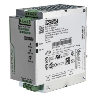 PULS QUINT POWER Switch Mode DIN Rail Power Supply 264V AC Input 56V DC 5A 240W 2866679