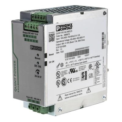 PULS QUINT POWER Switch Mode DIN Rail Power Supply 264V AC Input 56V DC 5A 240W 2866679